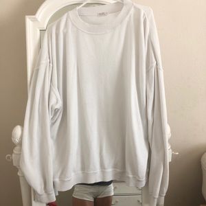 ❗️MAJOR ISO BRANDY 90s FIT WHITE CREWNECK SWEATER